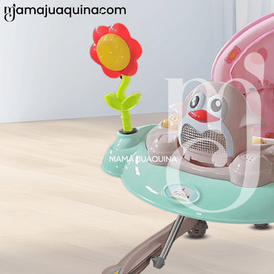 ANDADOR MUSICAL CON BLUETOOTH «HAPPY PENGUIN II» LIGHT PINK - 2