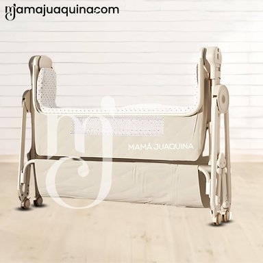 COLECHO MECEDORA PLEGABLE 2 EN 1 «LONE» DE LUJO BEIGE - 2