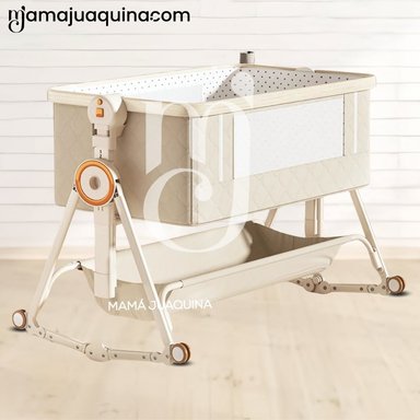 COLECHO MECEDORA PLEGABLE 2 EN 1 «LONE» DE LUJO BEIGE - 3