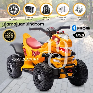 CUATRIMOTO A BATERÍA PARA NIÑOS «REX» CONTROL REMOTO ORANGE - 1