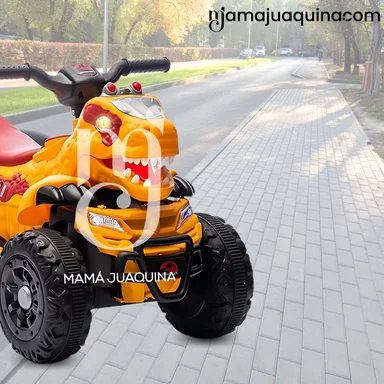 CUATRIMOTO A BATERÍA PARA NIÑOS «REX» CONTROL REMOTO ORANGE - 3
