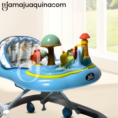 ANDADOR CON TABLERO MUSICAL «HONGUITO II» LIGHT BLUE - 4