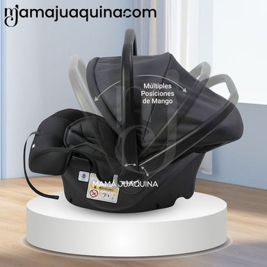 PORTABEBÉ DE LUJO «REMI» MANGO REGULABLE BLACK - 4