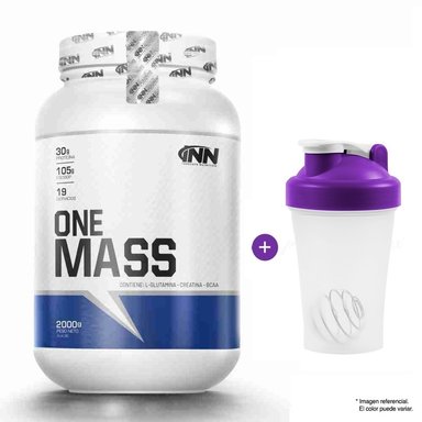 PROTEÍNA INNOVATE NUTRITION SUERO LECHE INN ONE MASS 2 KG CHOCOLATE + SHAKER - 1