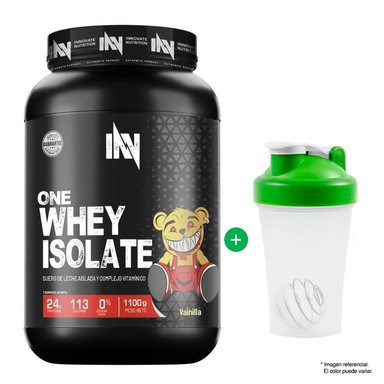 ONE WHEY ISOLATE 1.100GR - INN PROTEÍNA ISOLATADA VAINILLA - 1