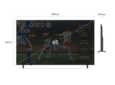 TELEVISOR LG QNED 65” 4K UHD SMART TV CON AI 65QNED73ASA (2025) - 5