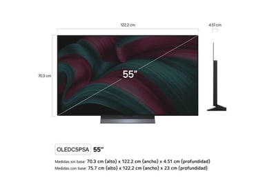 TELEVISOR LG 55” OLED EVO 4K CON THINQ AI OLED55C5PSA 2025 - 4
