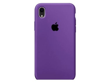 CASE IPHONE XS MAX FUNDA SILICONE MORADO - 1