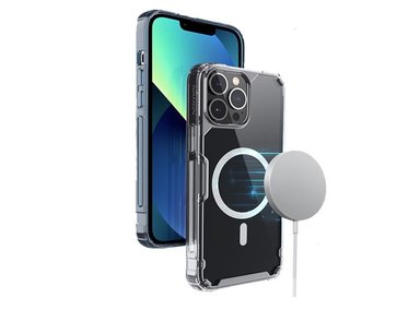 CASE IPHONE 13 PRO NILLKIN NATURE PRO TPU MAGNÉTICO MAGSAFE TRANSPARENTE - 3
