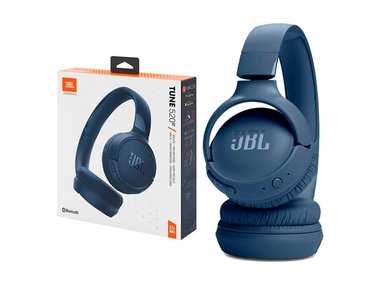 AUDÍFONOS JBL ON-EAR TUNE 520BT BLUETOOTH 5.3 PURE BASS SOUND AZUL - 1