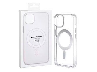FUNDA CLEAR CASE CON MAGSAFE PARA IPHONE 15 PRO MAX TRANSPARENTE - 1