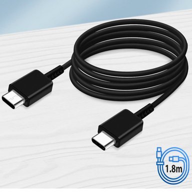 CABLE SAMSUNG TIPO C A TIPO C 180CM PARA A56 ULTRA NEGRO - 1