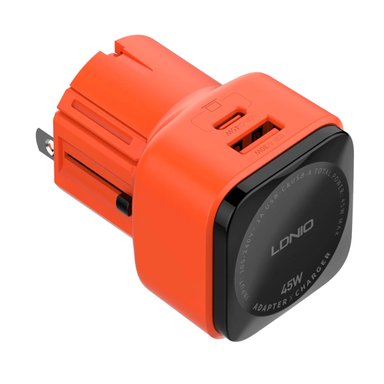 ADAPTADOR DE VIAJE UNIVERSAL LDNIO Q2420 DE 45W PUERTOS USB Y TIPO C - 1
