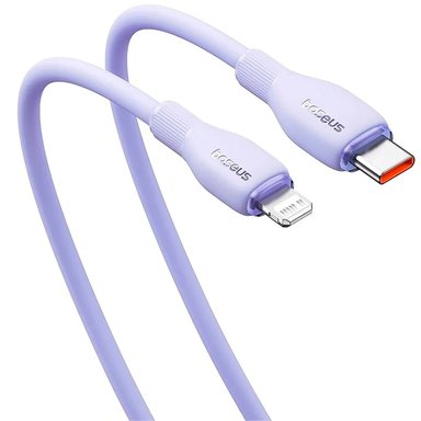 CABLE BASEUS PARA IPHONE IPAD USB-C A LIGHTNING 20W CARGA RAPIDA - CELESTE - 1