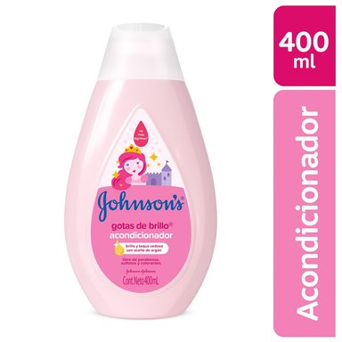 PACK JOHNSON'S BABY ACONDICIONADOR GOTAS DE BRILLO 400ML + SHAMPOO GOTAS DE BRILLO 1000ML - 2