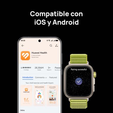 SMARTWATCH HUAWEI WATCH FIT 4 PRO VERDE | GPS | PANTALLA DE ZAFIRO 1.82' - 6