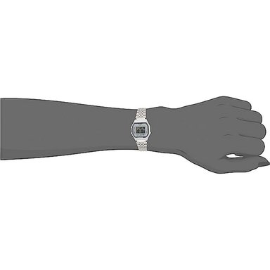 RELOJ CASIO MUJER DIGITAL LA680WA-7DF PLATA - 4