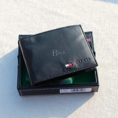 BILLETERA TOMMY HILFIGER CUERO NEGRO - 2