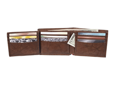 BILLETERA TOMMY HILFIGER MARRÓN DE PIEL PASSCASE - 3