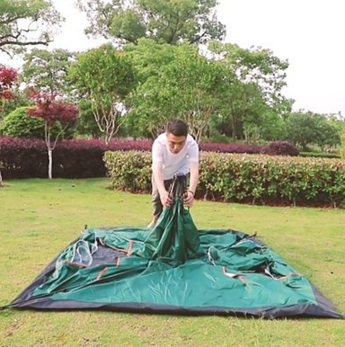 CARPA PLEGABLE 3 A 4 PERSONAS IMPERMEABLE CAMPING VIAJE TREKKING - 4