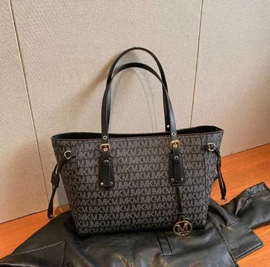 BOLSO DE GAMA ALTA PARA DAMA GRAN CAPACIDAD CARTERA NUEVO ESTILO - NEGRO - 3