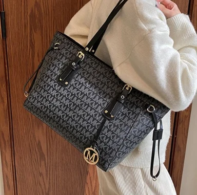 BOLSO DE GAMA ALTA PARA DAMA GRAN CAPACIDAD CARTERA NUEVO ESTILO - NEGRO - 4