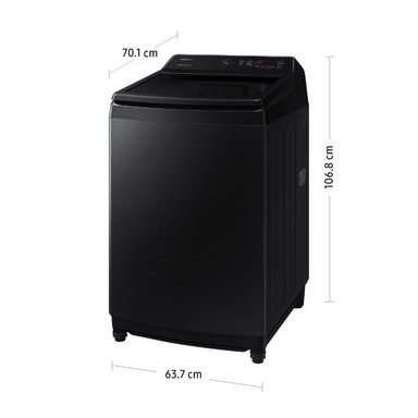 LAVADORA SAMSUNG ECOBUBBLE 17KG WA17CG6441BV/PE NEGRO - 3
