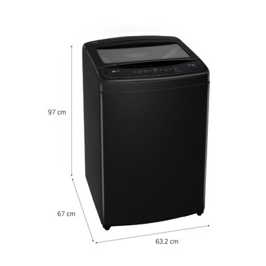 LAVADORA LG TURBODRUM 19KG WT19OBVTB NEGRO - 3