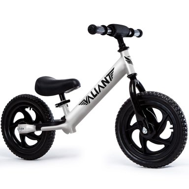BICICLETA DE EQUILIBRIO PARA BEBES ARO 12 (1 A 4 AÑOS) PLATEADA - 1
