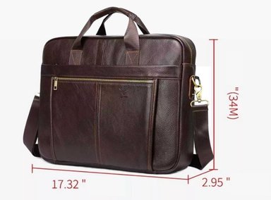 MALETÍN DE CUERO VACUNO MODELO HERMES 5013 (LAPTOP 17') - 3