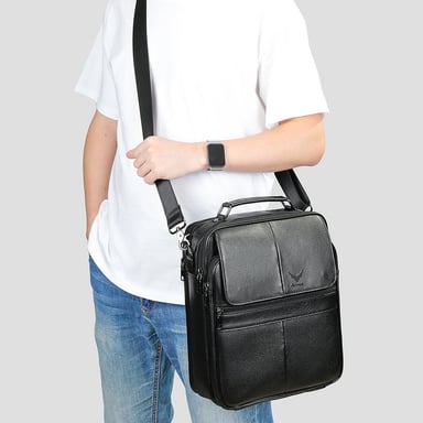 MORRAL ARMUZ 6172 CUERO VACUNO CAPACIDAD LAPTOP 13' - 5
