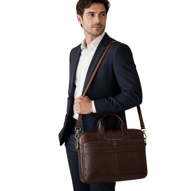 MALETÍN DE CUERO VACUNO ORIOL 8841 (LAPTOP 15') - 9