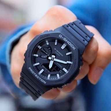 RELOJ CASIO G-SHOCK HOMBRE ANÁLOGO GA-2100-1A NEGRO - 2