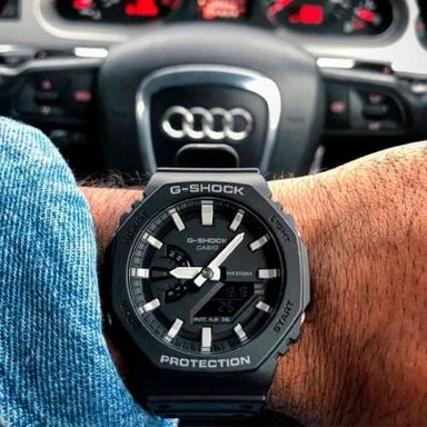 RELOJ CASIO G-SHOCK HOMBRE ANÁLOGO GA-2100-1A NEGRO - 3