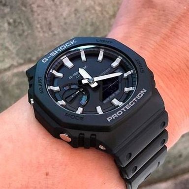 RELOJ CASIO G-SHOCK HOMBRE ANÁLOGO GA-2100-1A NEGRO - 4