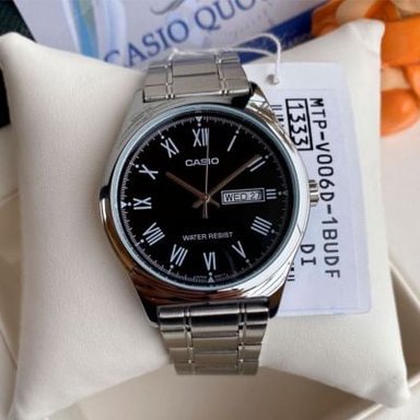 RELOJ CASIO HOMBRE ANÁLOGO MTP-V006D-1B PLATEADO - 3
