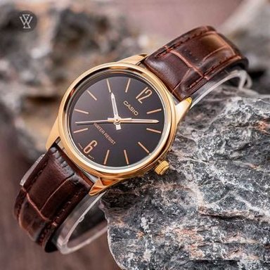 RELOJ CASIO MUJER ANÁLOGO LTP-V005GL-1B MARRÓN - 2