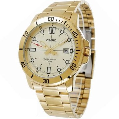 RELOJ CASIO HOMBRE ANÁLOGO MTP-VD01G-9EV DORADO - 2
