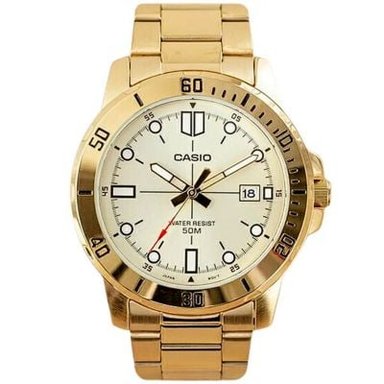 RELOJ CASIO HOMBRE ANÁLOGO MTP-VD01G-9EV DORADO - 4