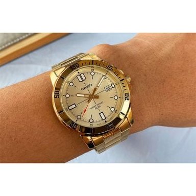 RELOJ CASIO HOMBRE ANÁLOGO MTP-VD01G-9EV DORADO - 6