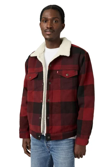 CASACA HOMBRE RELAXED FIT PLAID CAFÉ LEVIS A6030-0011 - 3