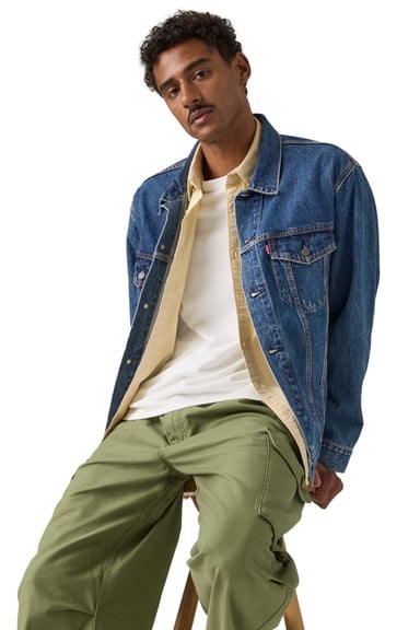 CASACA HOMBRE RELAXED FIT TRUCKER AZUL LEVIS A5782-0104 - 3