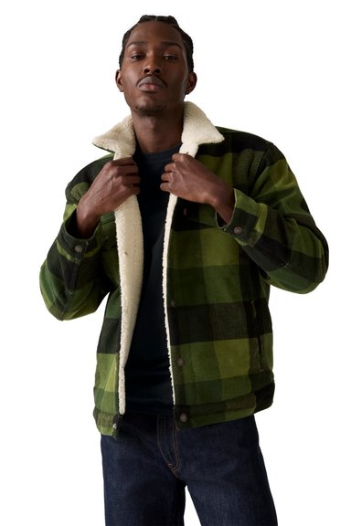 CASACA HOMBRE RELAXED FIT PLAID VERDE LEVIS A6030-0010 - 3