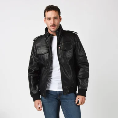 CASACA HOMBRE MILITARY BOMBER NEGRO LEVIS 59491-0565 - 1
