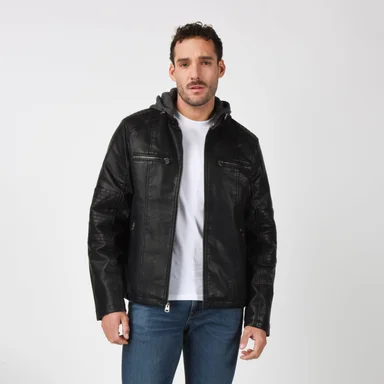 CASACA HOMBRE CUT RACER HOOD NEGRO LEVIS 59491-0563 - 1