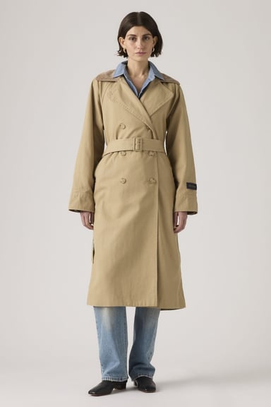CASACA MUJER BREE CLASSIC LONG TRENCH CAFÉ LEVIS 005AP-0003 - 2