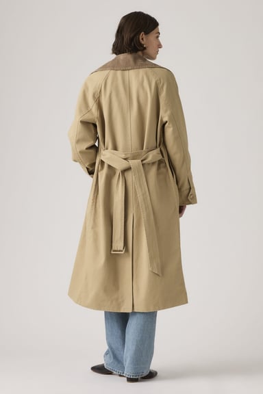 CASACA MUJER BREE CLASSIC LONG TRENCH CAFÉ LEVIS 005AP-0003 - 3