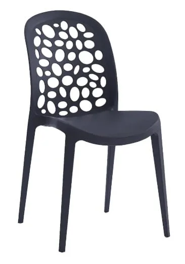 SILLA COMEDOR TERRAZA - BURBUJA NEGRO - 2