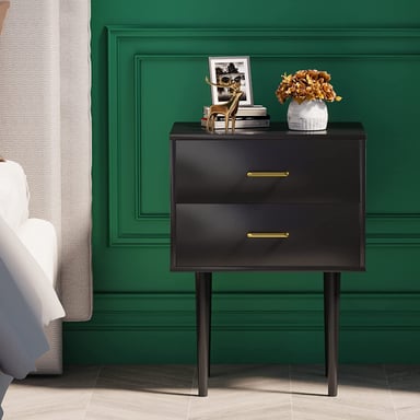 VELADOR DIBA MUEBLES KALI NEGRO BLANCO MATE - 2