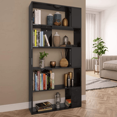ESTANTE LIBRERO DIBA MUEBLES SORA NEGRO - 3